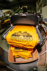 Part Timers ‘campfire’ T-shirt - yellow 