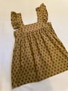 early 1970s BIRKIN Indian pale olive mini dress