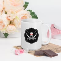 White glossy mug