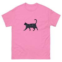 Image 9 of CAT PETTING CHART T-SHIRT