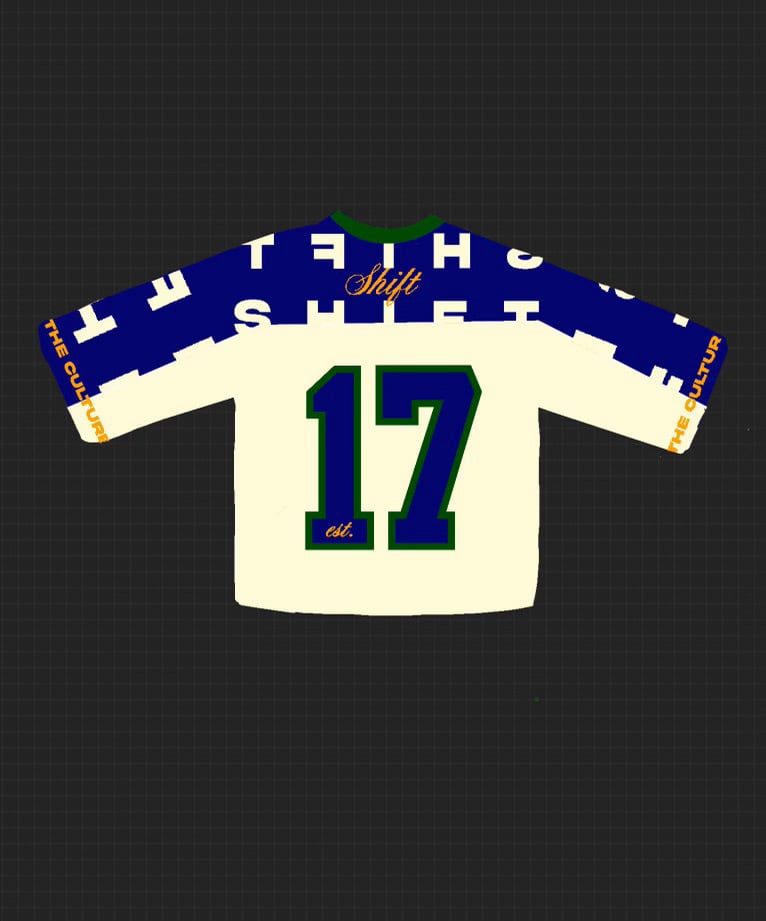 Blue/Cream Jersey 
