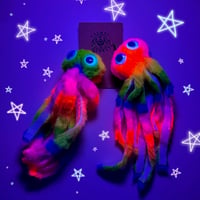 Image 1 of UV Reactive Octo Earrings