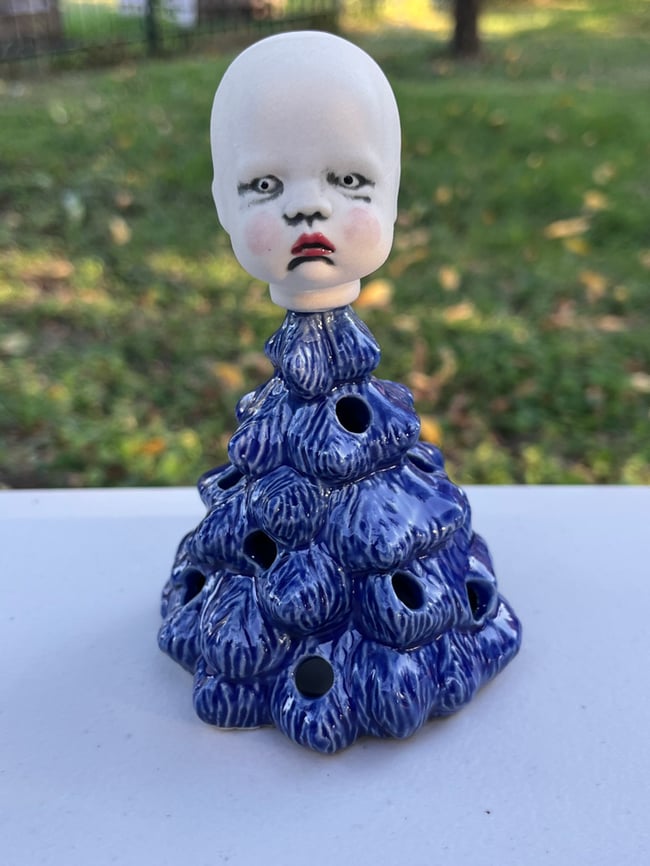 Tealight Blue Baby Tree