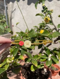 Image 1 of Gold Buttons Choker