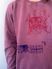 Image 2 of All things seem possible in may sweatshirt in dusty pink