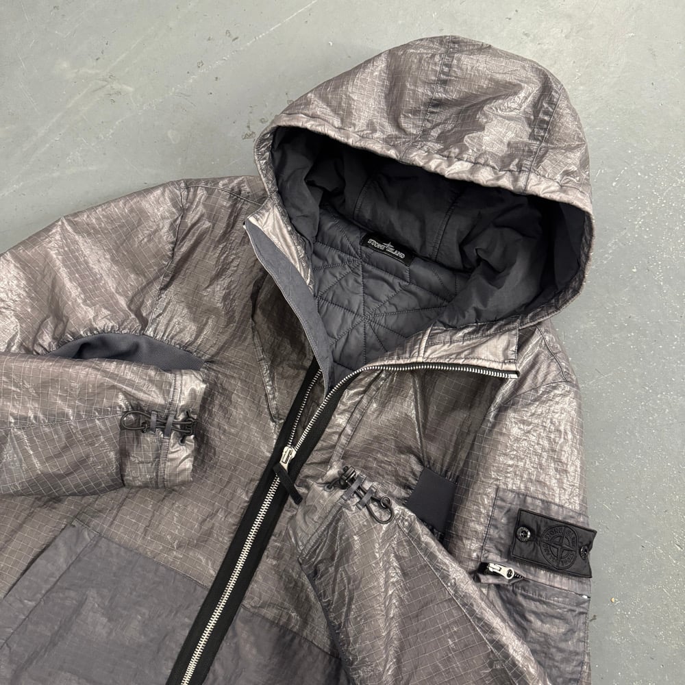 AW2019 Stone Island Shadow Project Dual Grid Nylon Parker, size