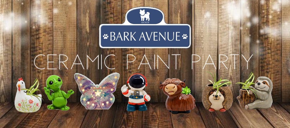 Image of Spring Ceramics Paint Party 6/8 Bark Avenue, LLC Lowell, MA