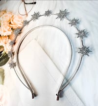 Image 2 of CELESTIAL STAR CROWN BRIDAL HEADPIECE 