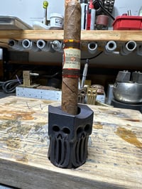 Image 2 of HEX SKULLED CIGAR HOLDER 