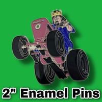 Image 1 of  2” Enamel Wheelie Pins!! 
