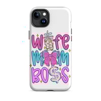 Image 12 of MagSafe® tough case for iPhone®- Mom Wife Boss