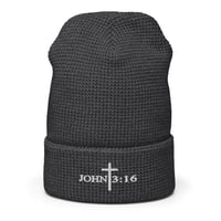 Image 13 of John 3:16 Waffle Beanie