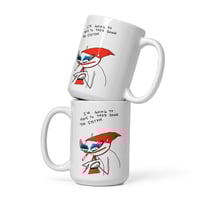 Image 1 of White glossy mug TAKE DOWN THE SYSTEM
