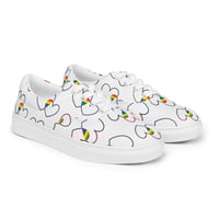 Image 1 of #LOVEWINS lace-up canvas shoes