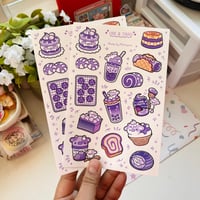 Image 2 of Ube | Fruit Dessert Sticker Sheet