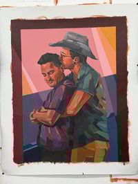 Image 6 of Love Illuminates - 24x30" Acrylic on canvas (unstretched)