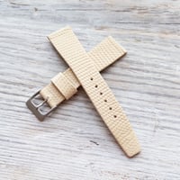 Image 4 of Stitchless Cream Lizard Strap