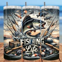 Fishing life 20oz tumbler