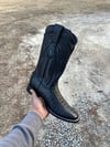 Men’s Exotic Wild West Black Caiman Tail Boots 