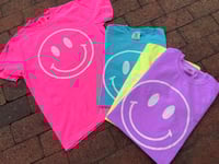 Neon Classic Smiley Comfort Color T-Shirt