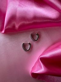 Image 3 of Michelle Sterling Silver Hoops