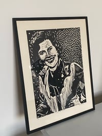 Image 2 of “Walkin’ After Midnight” Limited Edition Lino Print