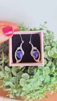 Marquis Cut Cornflower Earrings