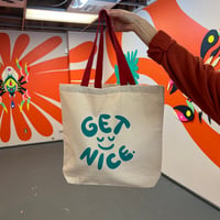 Image 1 of Get Nice canvas tote