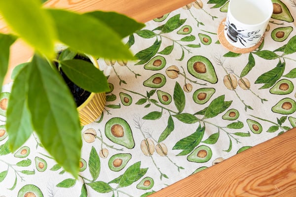 Image of Avocado table runner
