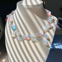 Image 2 of ponyo necklace + earrings ༄｡° .ᐟ