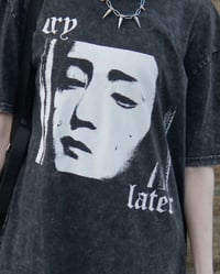 CRY LATER TEE - STONEWASH GREY 