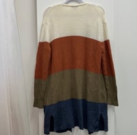 Image 4 of MADEWELL color block open sweater duster cardigan 