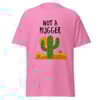 Image 7 of Unisex classic tee, Not a Hugger T-Shirt | Funny Introvert Cactus Humor Graphic Tee
