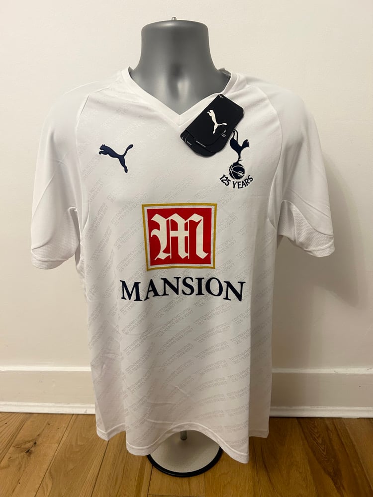 Image of NEW Tottenham Hotspur “BALE 16” 2007/08 Home Shirt + PL patches (M) 