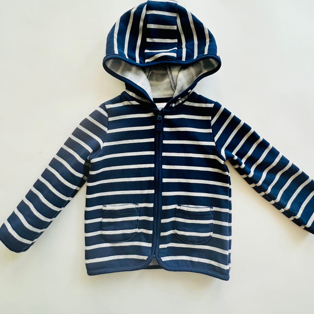 Image of CARTER’S STRIPED ZIP-UP JACKET size 18M