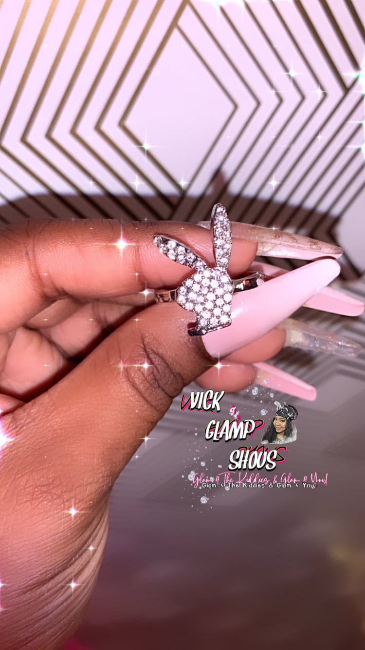 Image of Y2K Silver Bunny Ring|Adjustable|One Size