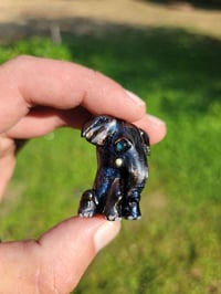 Image 4 of Matalic Blue Baby Elephant Pendant