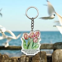 Bible Verse Keyring - Psalm 55:22