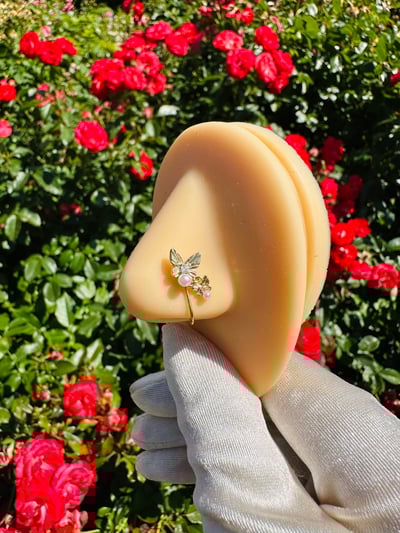 Image of Double Mini Butterfly Nose Cuff