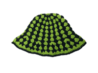 Image 1 of Hot Green/Black Bucket Hat
