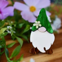 Little Gnome Brooch - Green 