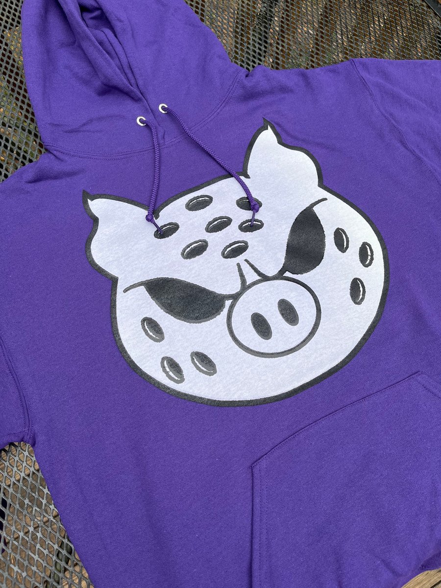 Image of Purple Pig Mask Hoodie 