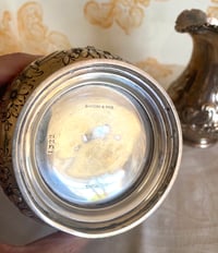 Image 2 of STERLING SILVER CREAM & SUGAR 