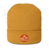 Image 5 of Bite Me logo Organic ribbed beanie