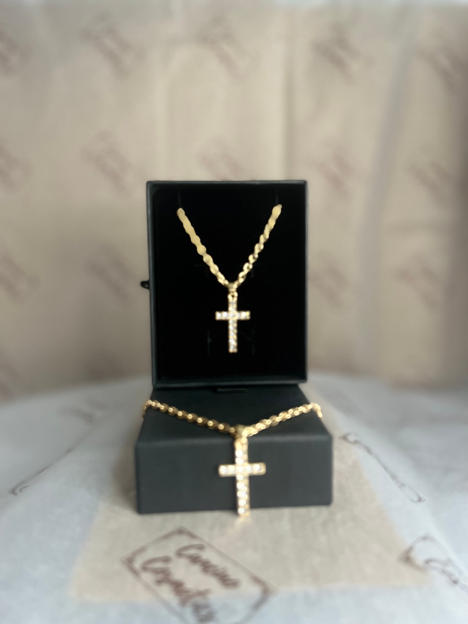 Image of GOLD CROSS NECKLACE