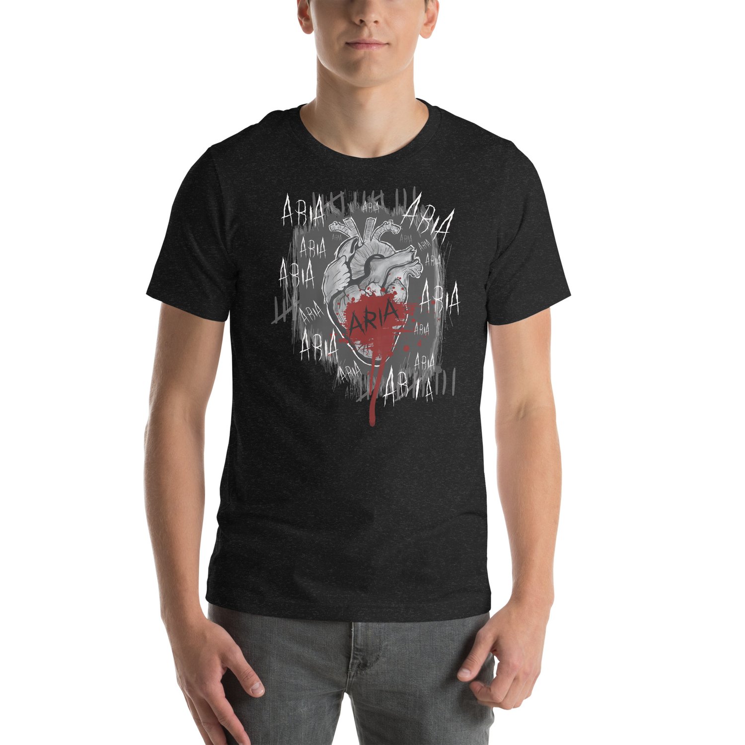Image of Officially licensed Leigh Rivers Psychotic obsession Aria heart Unisex t-shirt