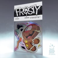 Image 1 of Holographic "Frosty" Stickers 4 Pack