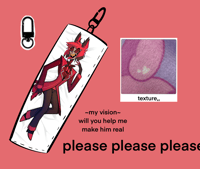 Image 3 of Mini Alastor Dakimakura Pillow Charm