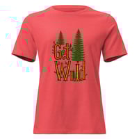 Image 5 of Women's Relaxed T-Shirt, Get Wild T-Shirt | Nature Adventure Forest Graphic Tee