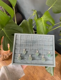 Image 1 of SILVER MYSTERY CRYSTAL NECKLACES